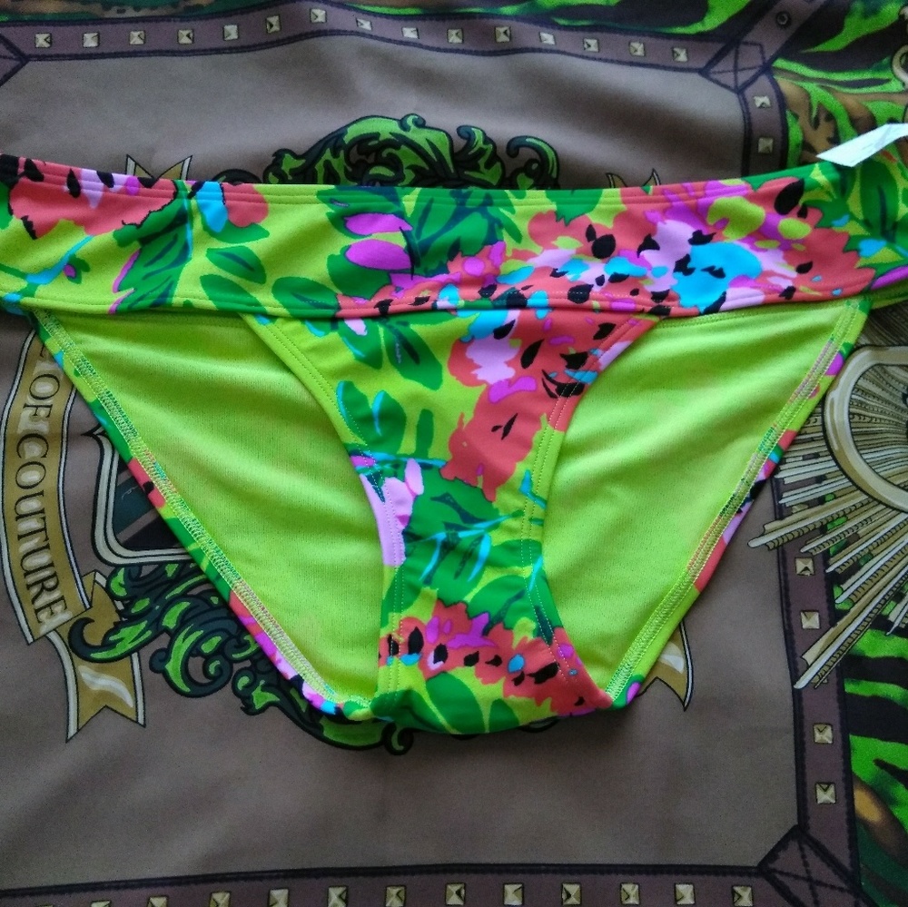 NWT Aerie Tropical Print Bikini Bottoms